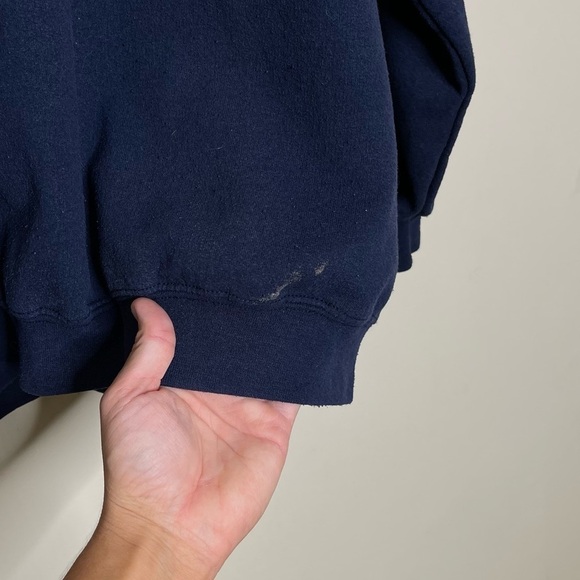 Vintage America Patriotic Embroidered Flag Crewneck Sweatshirt - Picture 4 of 4